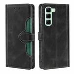 For Infinix Hot 50 4G Skin Feel Magnetic Buckle Leather Phone Case(Black)