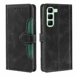 For Infinix Hot 50 5G Skin Feel Magnetic Buckle Leather Phone Case(Black)