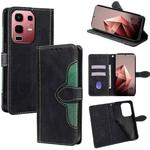 For Infinix Note 50s 5G Skin Feel Magnetic Buckle Leather Phone Case(Black)