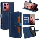 For Infinix Note 50s 5G Skin Feel Magnetic Buckle Leather Phone Case(Blue)