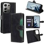For Infinix Note 50x 5G Skin Feel Magnetic Buckle Leather Phone Case(Black)