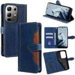 For Infinix Note 50x 5G Skin Feel Magnetic Buckle Leather Phone Case(Blue)