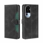 For OPPO Reno10 5G Skin Feel Magnetic Buckle Leather Phone Case(Black)