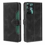 For OPPO Reno11 F 5G Skin Feel Magnetic Buckle Leather Phone Case(Black)