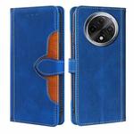 For OPPO A3 Pro Skin Feel Magnetic Buckle Leather Phone Case(Blue)