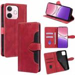 For OPPO A5 Pro 5G Global Skin Feel Magnetic Buckle Leather Phone Case(Red)