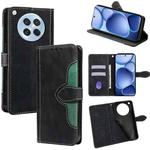 For OPPO Find X8s 5G Skin Feel Magnetic Buckle Leather Phone Case(Black)