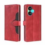 For Realme GT Neo5 SE Skin Feel Magnetic Buckle Leather Phone Case(Red)