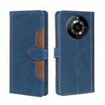 For Realme 11 5G Skin Feel Magnetic Buckle Leather Phone Case(Blue)