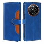 For Realme GT5 Pro 5G Skin Feel Magnetic Buckle Leather Phone Case(Blue)
