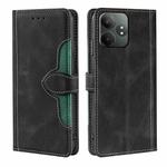 For Realme GT Neo6 SE 5G Skin Feel Magnetic Buckle Leather Phone Case(Black)