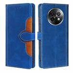 For Realme 13 Pro 5G Skin Feel Magnetic Buckle Leather Phone Case(Blue)