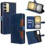 For Realme C75 4G / 14x 5G Global Skin Feel Magnetic Buckle Leather Phone Case(Blue)