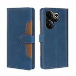 For Tecno Camon 20 Premier 5G Skin Feel Magnetic Buckle Leather Phone Case(Blue)