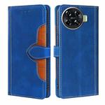 For Tecno Spark 20 Pro+ 4G Skin Feel Magnetic Buckle Leather Phone Case(Blue)