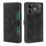 For Tecno Pova 6 5G Skin Feel Magnetic Buckle Leather Phone Case(Black)