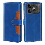 For Tecno Pova 6 5G Skin Feel Magnetic Buckle Leather Phone Case(Blue)