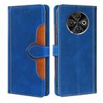 For Tecno Spark 30C 4G Skin Feel Magnetic Buckle Leather Phone Case(Blue)