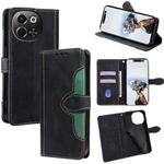 For Tecno Pova 6 Neo 5G Skin Feel Magnetic Buckle Leather Phone Case(Black)