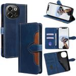For Tecno Pova 6 Neo 5G Skin Feel Magnetic Buckle Leather Phone Case(Blue)