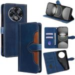 For Tecno Spark 30 4G Skin Feel Magnetic Buckle Leather Phone Case(Blue)