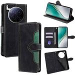 For Tecno Camon 40 Premier 5G Skin Feel Magnetic Buckle Leather Phone Case(Black)