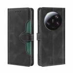For Xiaomi 13 Ultra 5G Skin Feel Magnetic Buckle Leather Phone Case(Black)