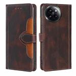 For Xiaomi Civi 4 Pro Skin Feel Magnetic Buckle Leather Phone Case(Brown)