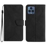 For T-Mobile T Phone 5G Stitching Embossed Leather Phone Case(Black)