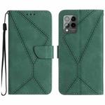 For T-Mobile T Phone Pro 5G Stitching Embossed Leather Phone Case(Green)