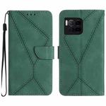 For T-Mobile REVVL 7 Pro 5G Stitching Embossed Leather Phone Case(Green)