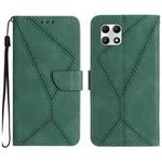 For T-Mobile REVVL 7 5G Stitching Embossed Leather Phone Case(Green)