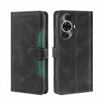 For Huawei nova 11 Pro 4G / 11 Ultra 4G Skin Feel Magnetic Buckle Leather Phone Case(Black)