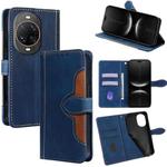 For Huawei nova 14 Ultra 5G Skin Feel Magnetic Buckle Leather Phone Case(Blue)