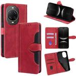 For Huawei nova 14 Ultra 5G Skin Feel Magnetic Buckle Leather Phone Case(Red)