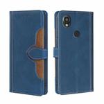 For Kyocera Digno SX3-KYG02 Skin Feel Magnetic Buckle Leather Phone Case(Blue)