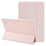 For Xiaomi Pad 6 / Pad 6 Pro Three-fold Holder Flip Tablet Leather Case(Light Pink)