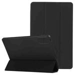 For Xiaomi Redmi Pad SE 2023 Three-fold Holder Flip Tablet Leather Case(Black)