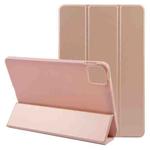 For Xiaomi Pad 6 Max 14 Three-fold Holder Flip Tablet Leather Case(Rose Gold)