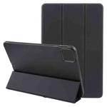 For Xiaomi Pad 6 Max 14 Three-fold Holder Flip Tablet Leather Case(Black)