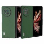 For vivo X Fold2 ABEEL Genuine Leather Mino Black Edge Phone Case(Green)