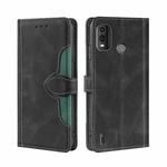 For Nokia G11 Plus Skin Feel Magnetic Buckle Leather Phone Case(Black)