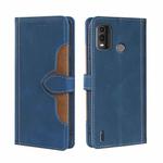 For Nokia G11 Plus Skin Feel Magnetic Buckle Leather Phone Case(Blue)