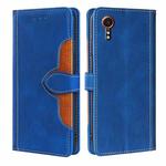 For Samsung Galaxy Xcover 7 5G Skin Feel Magnetic Buckle Leather Phone Case(Blue)