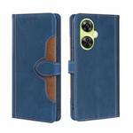 For OnePlus Nord CE 3 Lite 5G Skin Feel Magnetic Buckle Leather Phone Case(Blue)