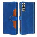 For OnePlus Nord CE4 Skin Feel Magnetic Buckle Leather Phone Case(Blue)