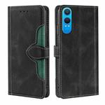 For OnePlus Ace 3 Pro 5G Skin Feel Magnetic Buckle Leather Phone Case(Black)