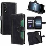 For OnePlus Ace 5 Ultra / Nord 5 Skin Feel Magnetic Buckle Leather Phone Case(Black)