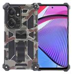 For Motorola Moto G Power 5G 2024 Camouflage Armor Kickstand TPU + PC Magnetic Phone Case(Army Green)