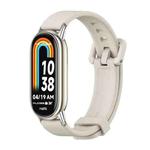 For Xiaomi Mi Band 8 Mijobs Silicone Breathable Watch Band(Grey+Silver)